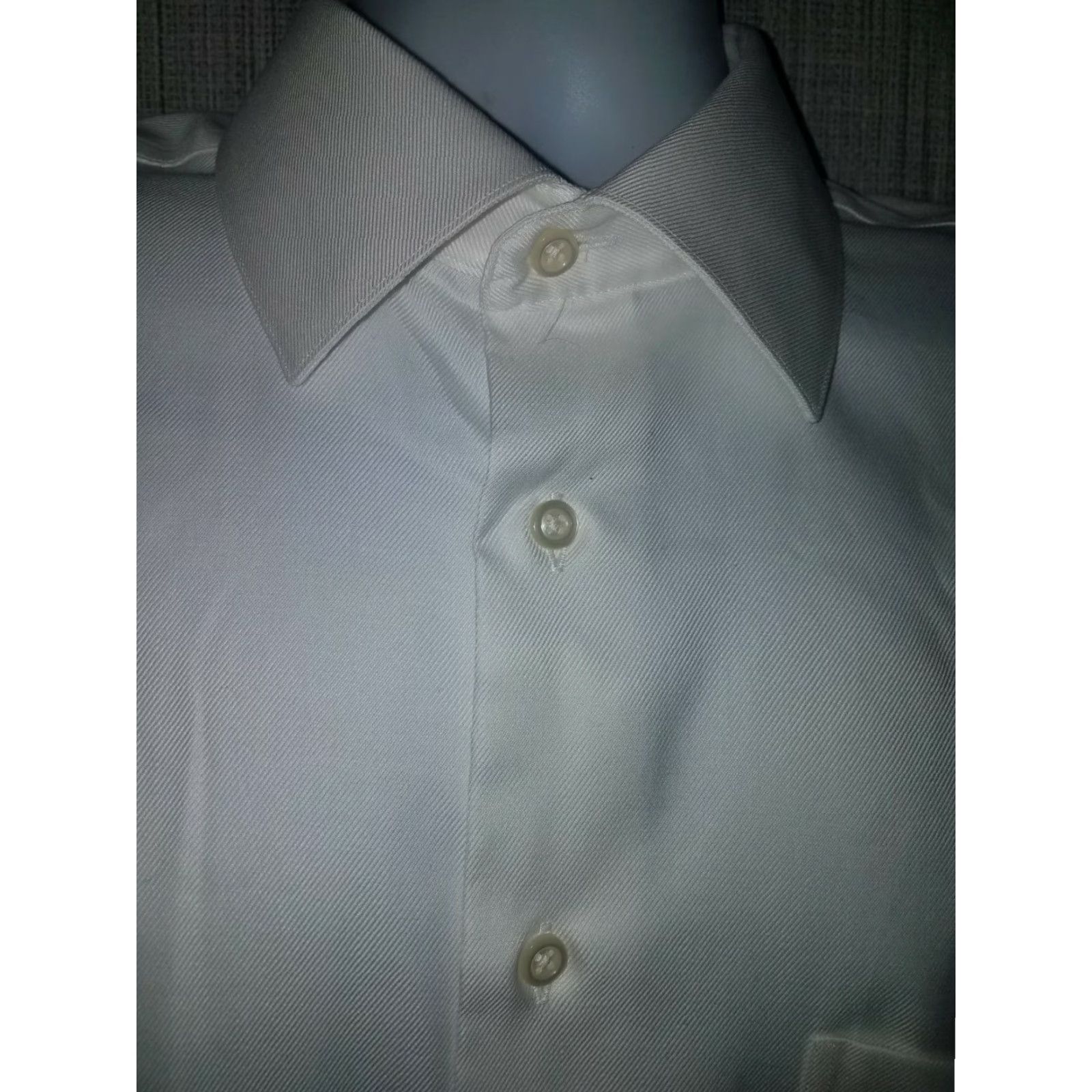 Pronto Uomo VINTAGE Pronto Uomo Men's Cotton Button-Down Shirt Long Sleeve Non-Iron Size 17 White Size US XL / EU 56 / 4 - 2 Thumbnail