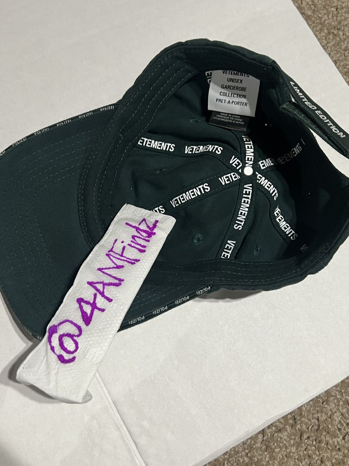 Vetements Polizei Vetements Hat | Grailed
