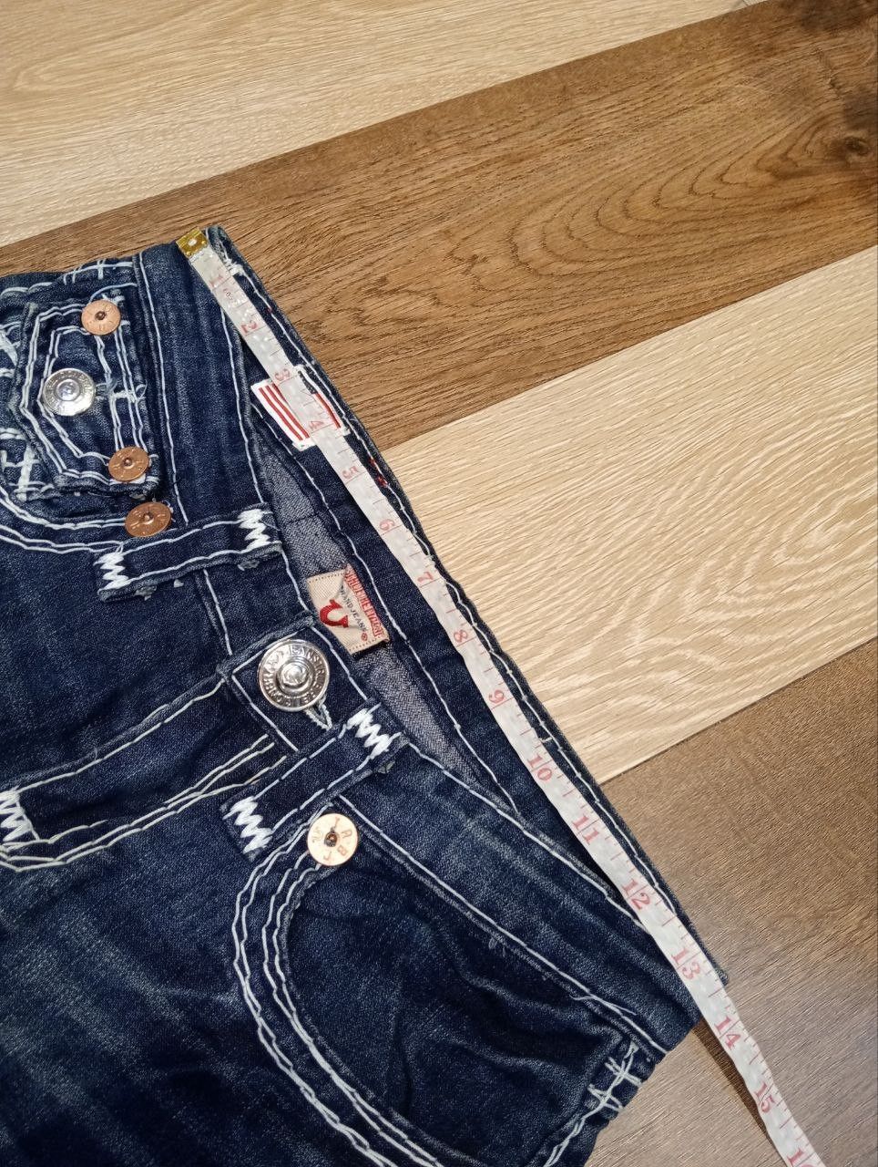True Religion TRUE RELIGION BILLY SUPER T BLUE DENIM PANTS Size 27" / US 4 / IT 40 - 14 Thumbnail