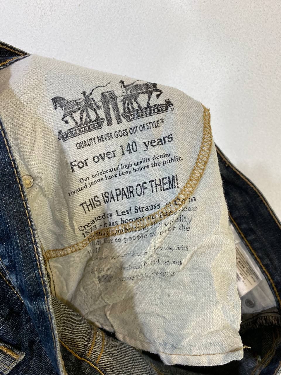 Levi's levis 505 distressed denim nice design Size US 34 / EU 50 - 15 Thumbnail