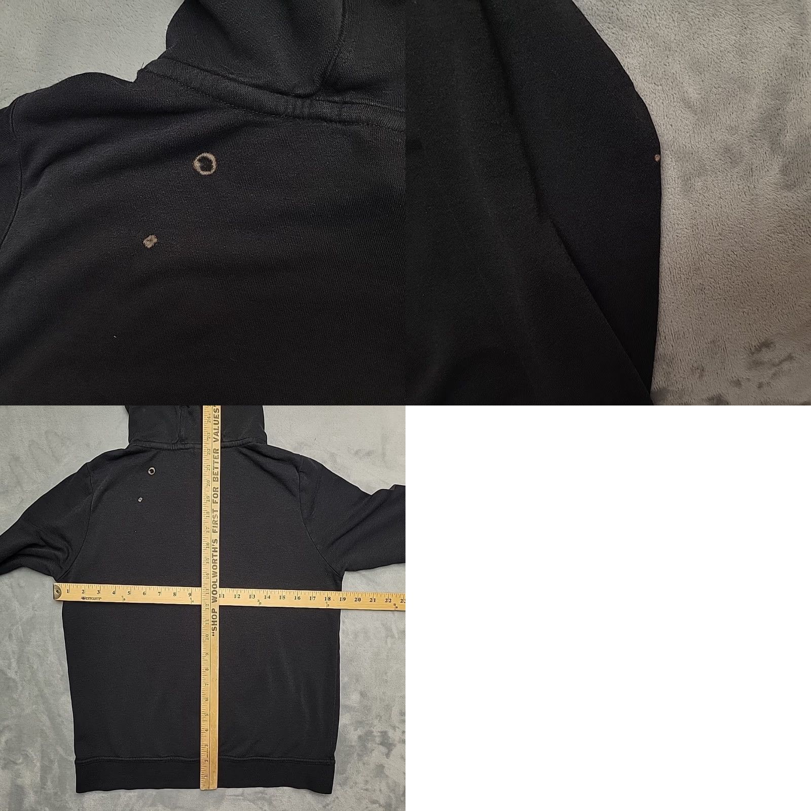 Nike VINTAGE Nike Hoodie Womens Small Black Funnel Hood Embroidered Logo Casual Sweatshirt Size S / US 4 / IT 40 - 8 Thumbnail