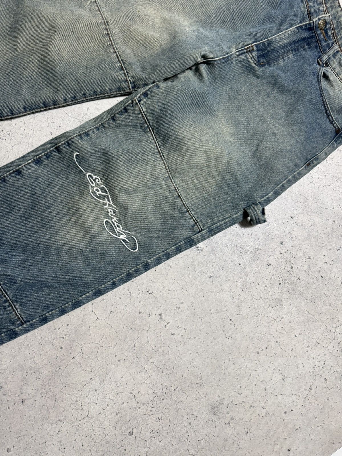 Ed Hardy Ed Hardy 1971 Big Logo Denim Jeans Rap Size M Size US 32 / EU 48 - 4 Thumbnail
