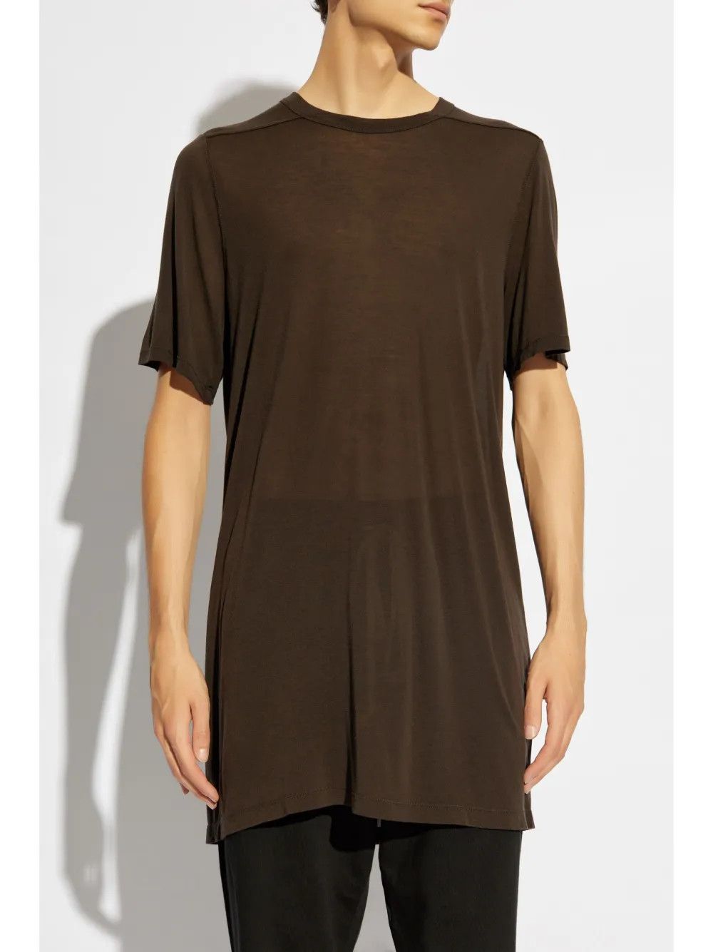 Rick Owens o1y0325 Crewneck T-Shirt in Dark Brown Size US S / EU 44-46 / 1 - 2 Thumbnail