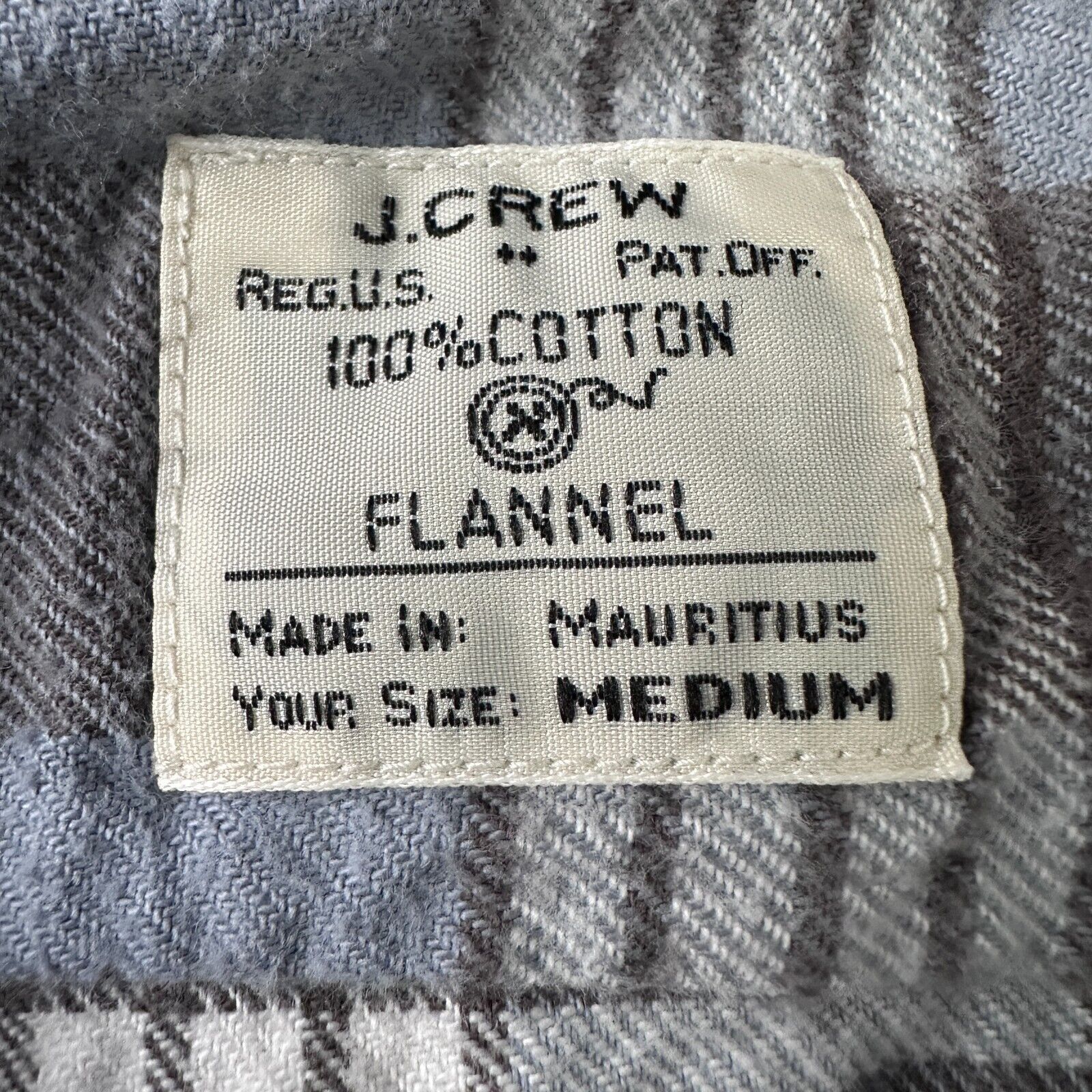 J.Crew J.Crew Flannel Shirt Mens Medium Gray Blue Plaid Button Up Size US M / EU 48-50 / 2 - 6 Thumbnail