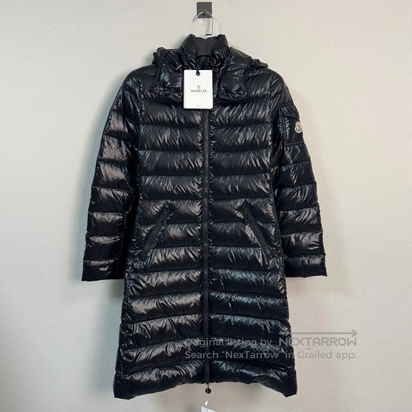 Moncler moncler black shiny puffer coat. Size M / US 6-8 / IT 42-44 - 1 Thumbnail