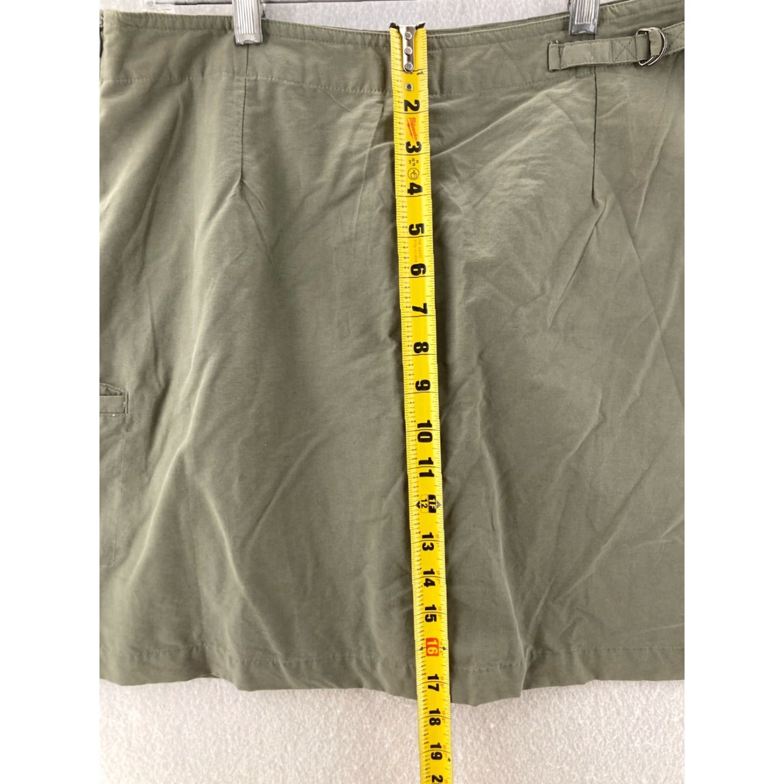 Vintage GSX Skirt Womens 12 Beige Short Solid Straight & Pencil Size 34" / US 12 / IT 48 - 4 Thumbnail