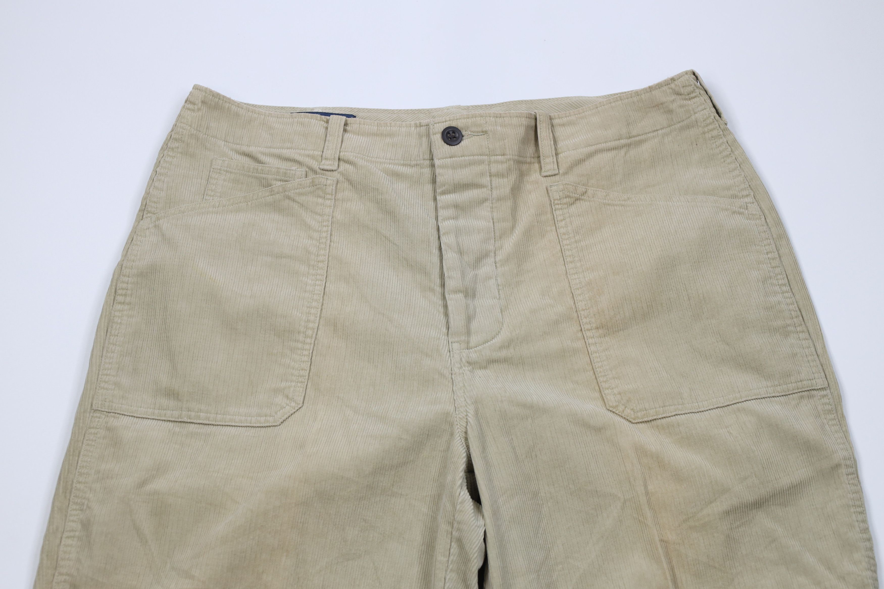 Polo Ralph Lauren × Vintage Vintage 90s Ralph Lauren Button Fly Wide Leg Corduroy Pants Size US 34 / EU 50 - 2 Thumbnail