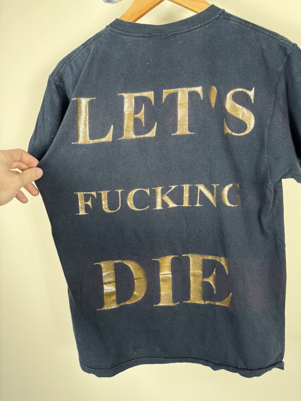 Band Tees × Vintage Impaled Nazarene Let’s Fucking Die Vintage Band T Shirt Size US M / EU 48-50 / 2 - 4 Thumbnail