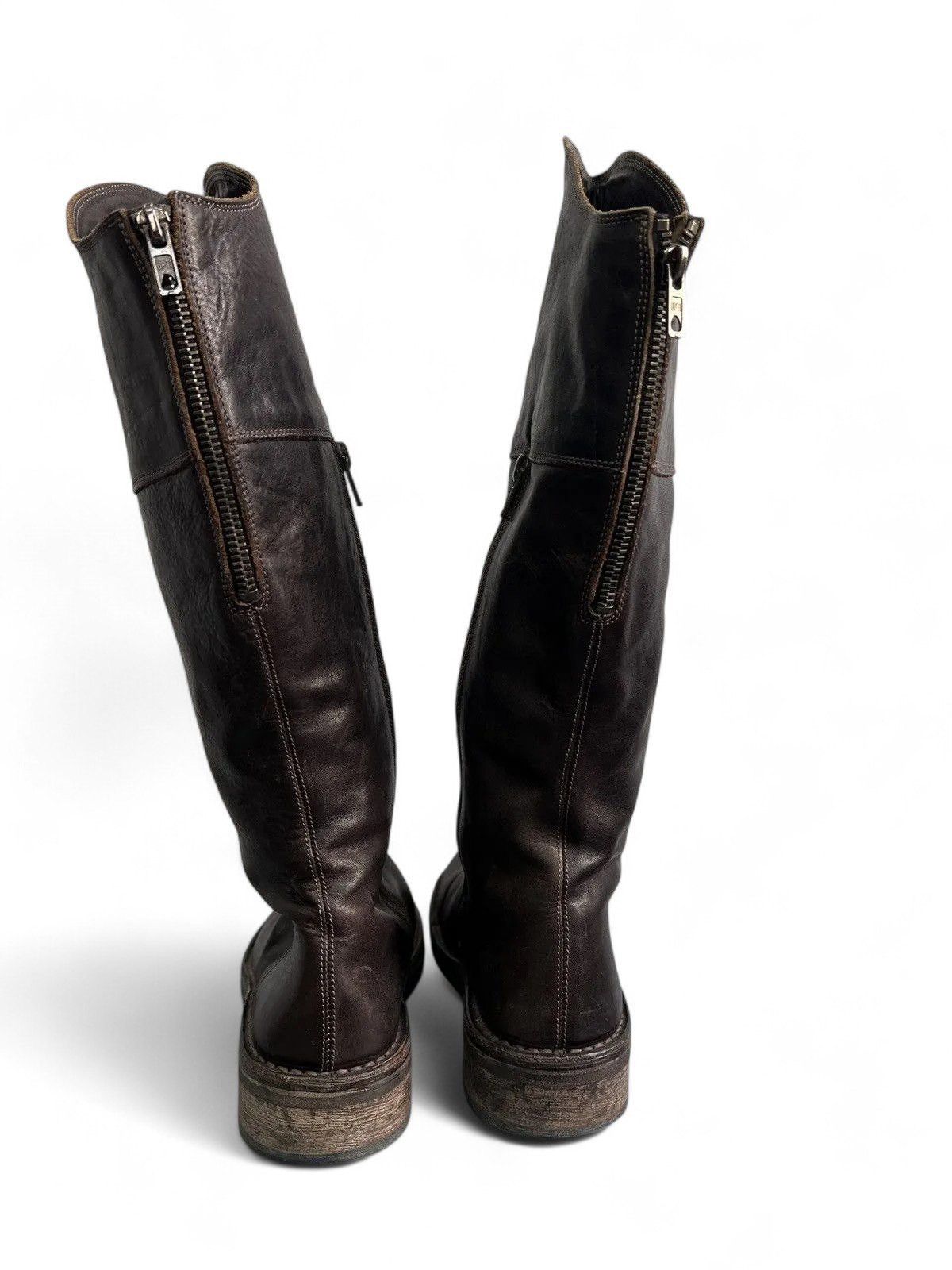 A.S.98 A.S. 98 Brown Leather Boots moto high Vintage Riding Style Size US 8 / IT 38 - 9 Thumbnail