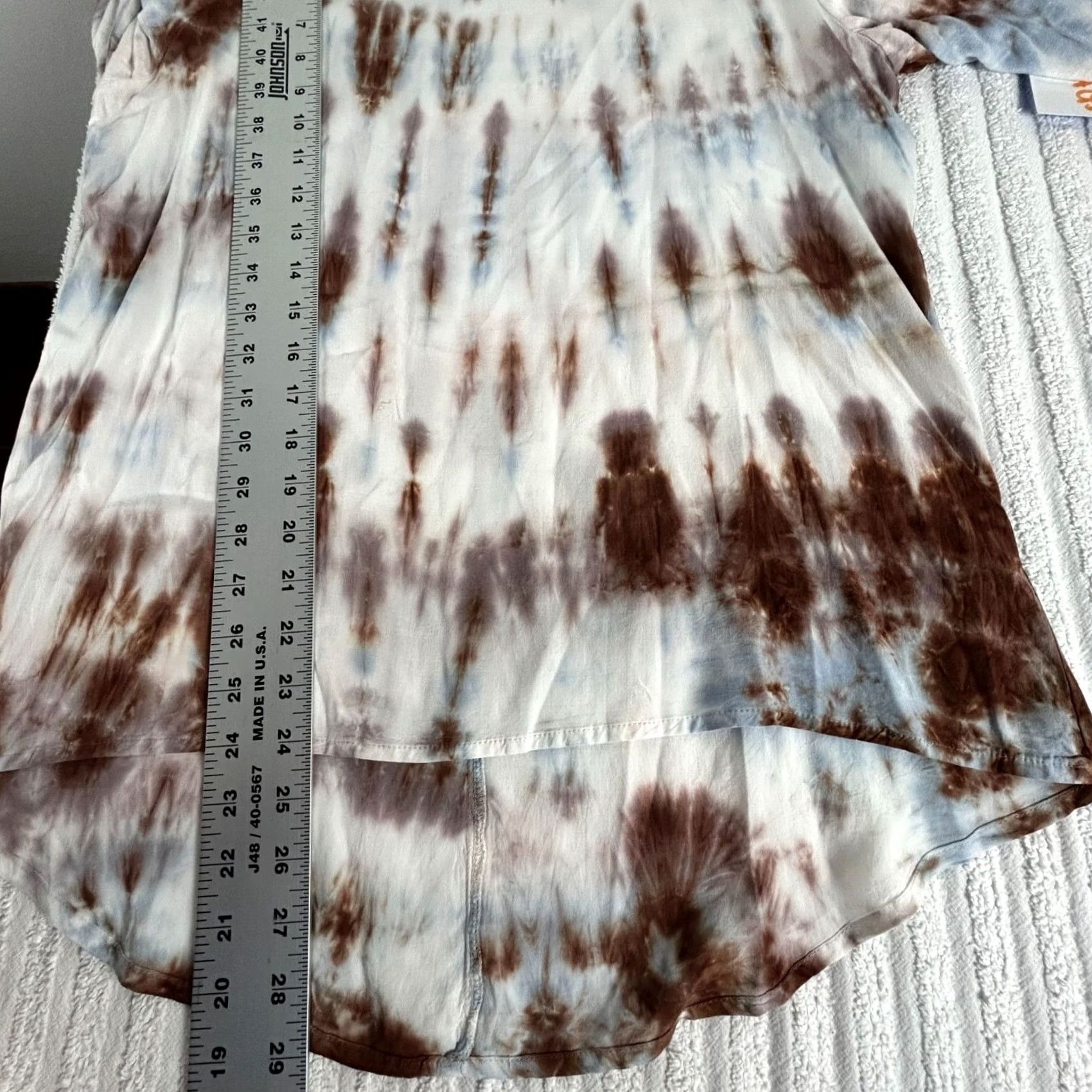 Soft Surroundings Soft Surroundings Tie-Dye Long Sleeve Tunic Top Blouse PS Brown NWOT Women Shirt Tunic Bohemian Casual P/S Brown NMPT Size S / US 4 / IT 40 - 7 Thumbnail