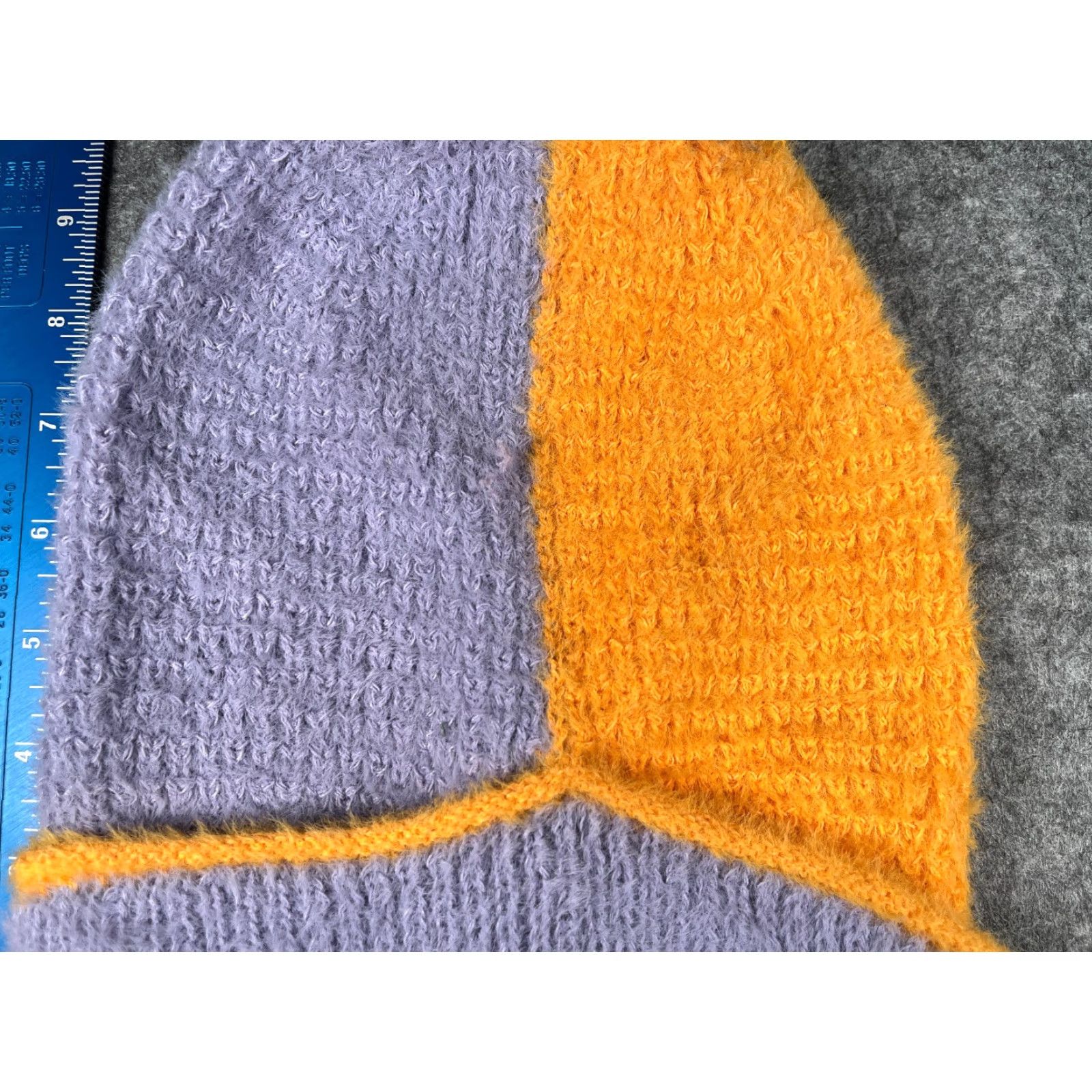 Vintage Wild Fable Beanie Women One Size Purple Yellow Knit Nylon Polyester NEW Size ONE SIZE - 3 Thumbnail