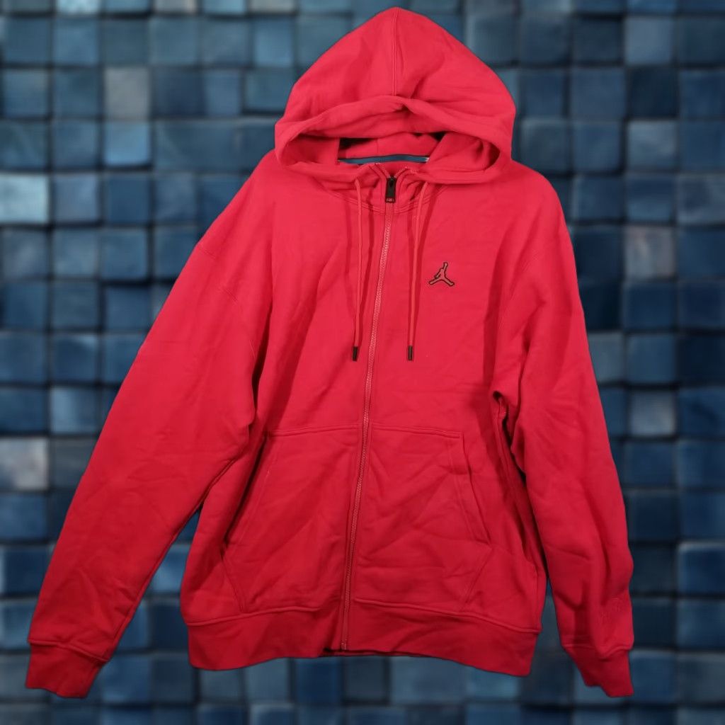 Nike Nike Brand Mens Red Air Jordan Essential Full Zip Hoodie Size M DA9810-687 Nike Air Jordan Essential Full Zip Hoodie Red Mens Size M Brand New Size US M / EU 48-50 / 2 - 1 Thumbnail