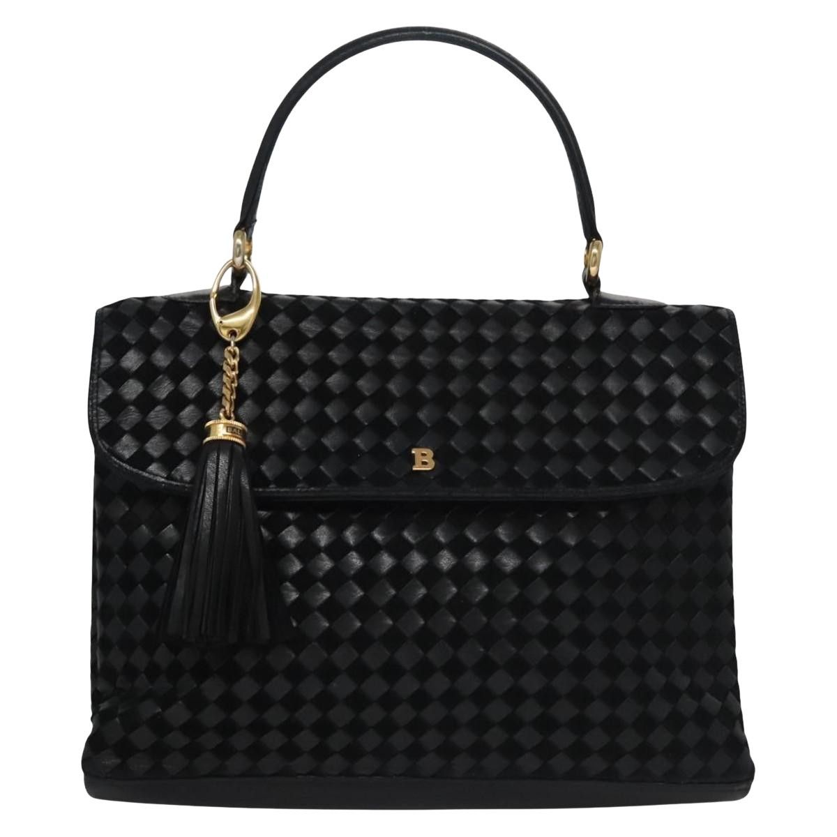 Bally Black Leather Handbag (Pre-Owned) Size ONE SIZE - 1 Thumbnail