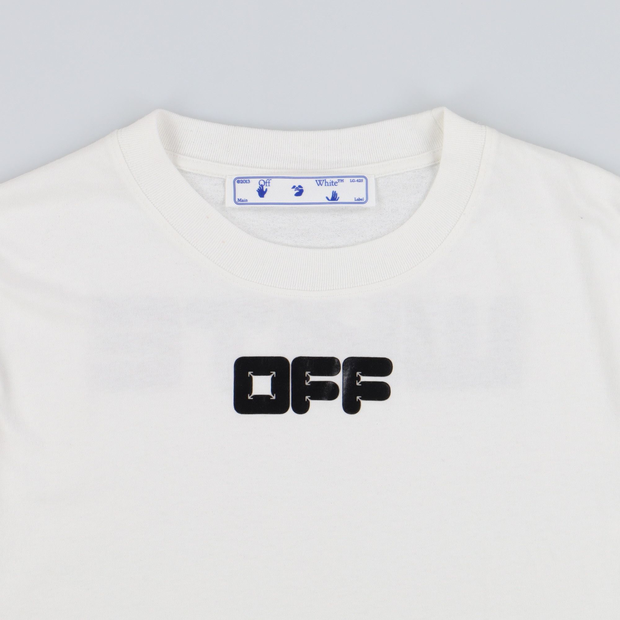 Off-White White Rubber Arrow Font Logo T-Shirt Size US M / EU 48-50 / 2 - 4 Thumbnail