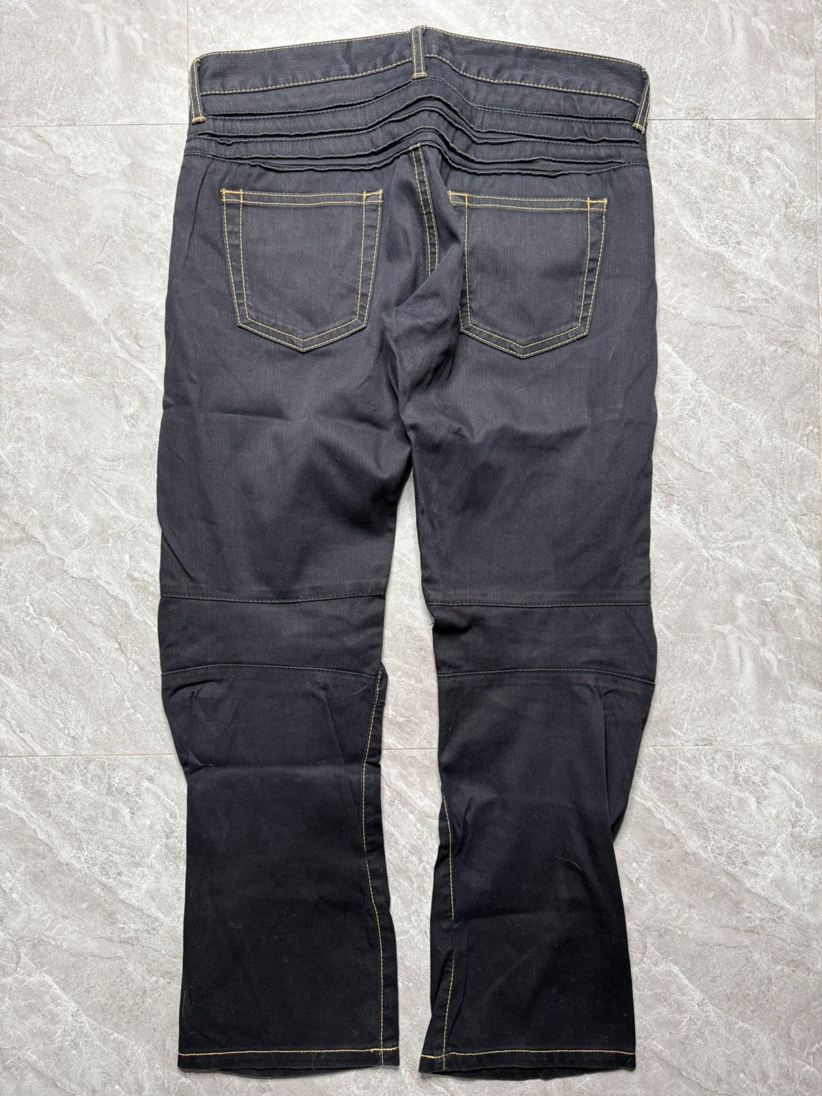 Junya Watanabe Junya Watanabe A/W 04 Contrast Stitch 3D Biker Jeans Size US 33 - 2 Thumbnail