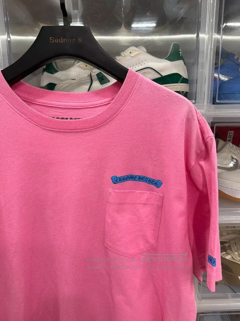 Chrome Hearts CHROME HEARTS Size XL Pink scroll short sleeve Size US XL / EU 56 / 4 - 2 Thumbnail