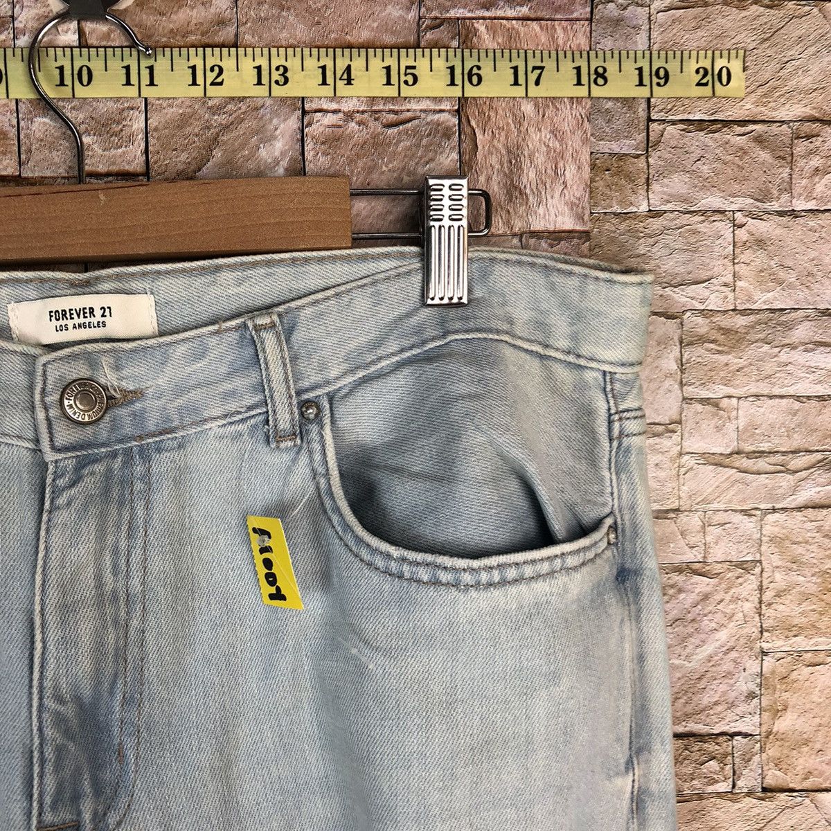 Japanese Brand Forever 21 Blue ripped Distressed Denim Pants #A1004 Size 33" - 8 Thumbnail