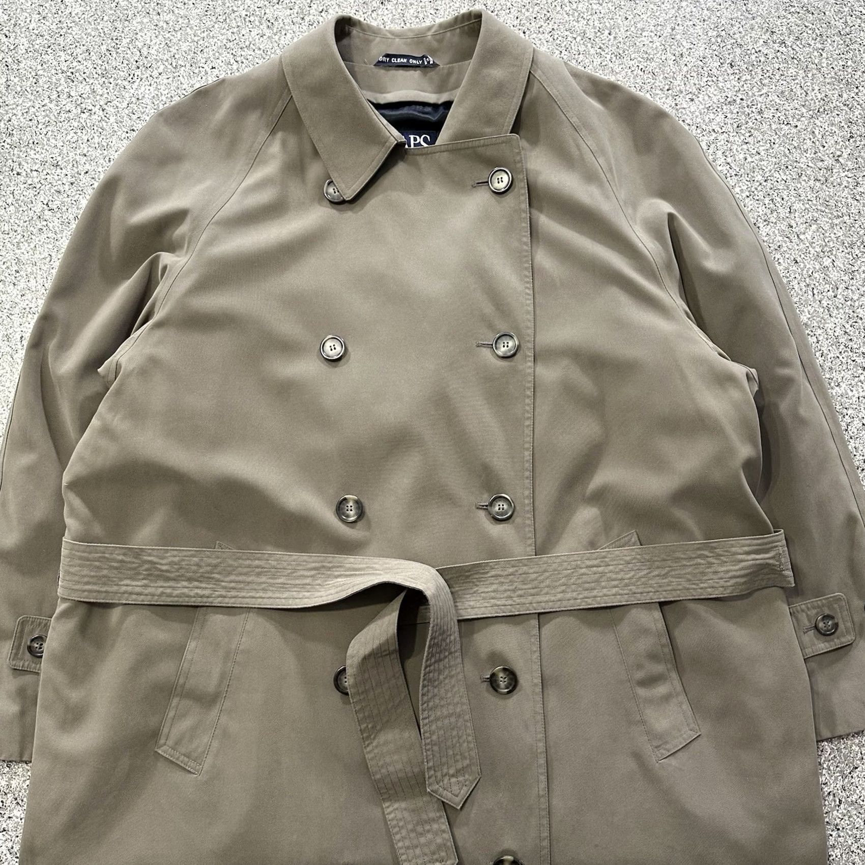 Ralph Lauren VINTAGE Chaps Ralph Lauren Coat Mens 44R Trench Khaki Beige Long Trench Coat Mens Size US S / EU 44-46 / 1 - 3 Thumbnail
