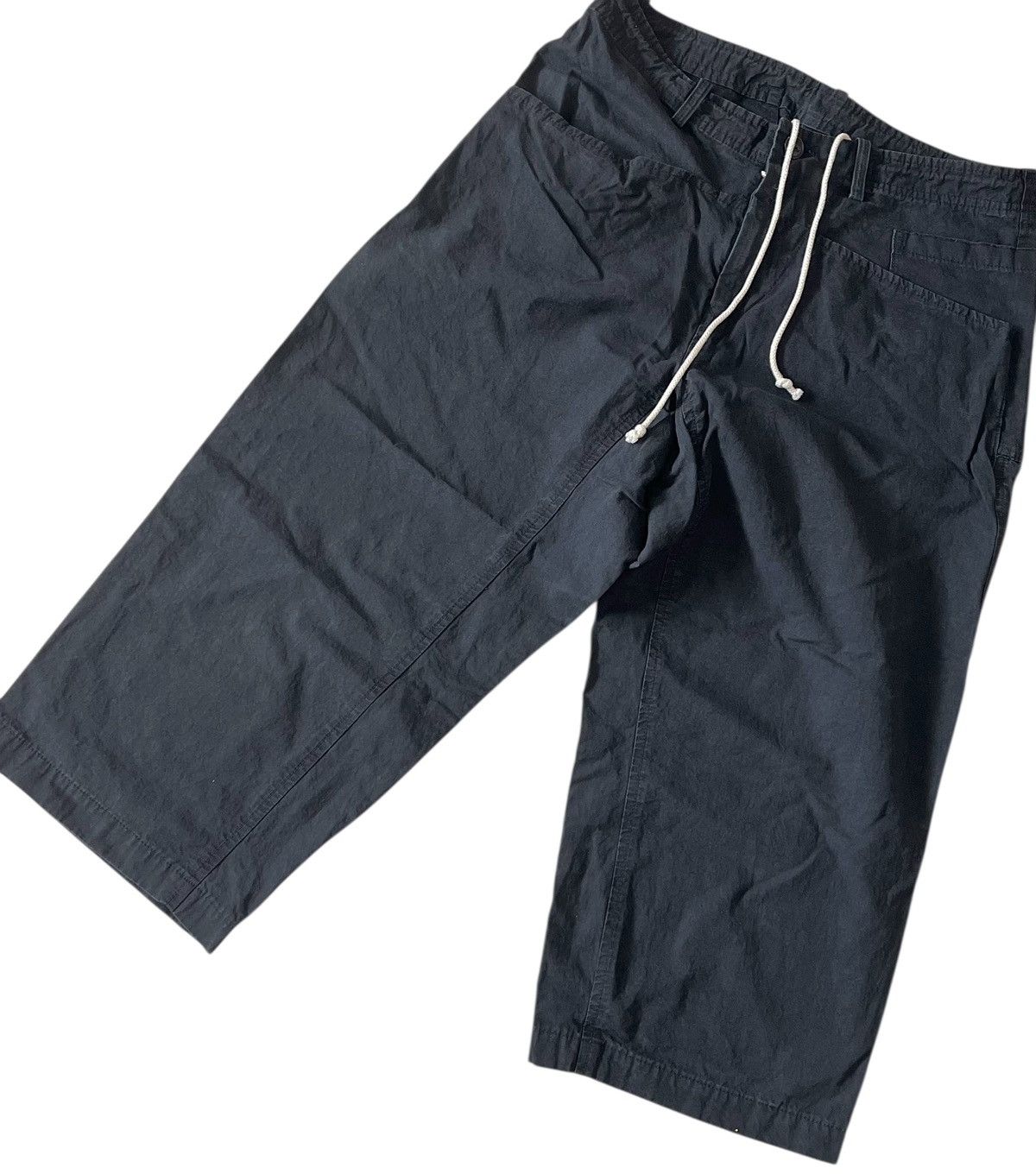 Yohji Yamamoto TAX FREE 🇺🇸 yohji yamamoto y’s drawstring hakama trousers Size US 31 - 2 Thumbnail