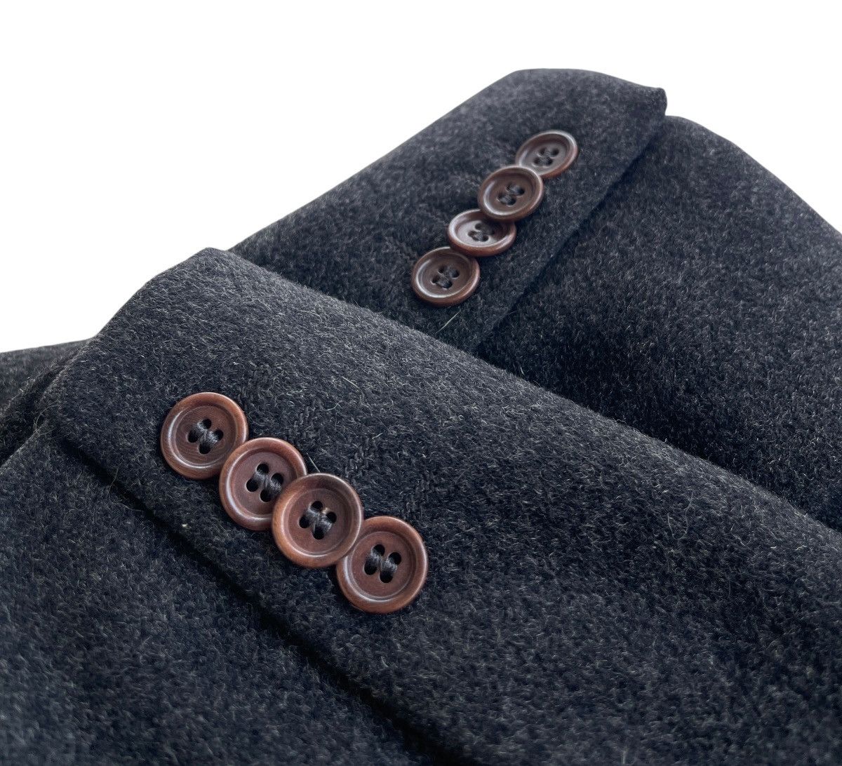Etro Etro Milano Cashmere Chester Coat (Dark Grey) Size US M / EU 48-50 / 2 - 4 Thumbnail