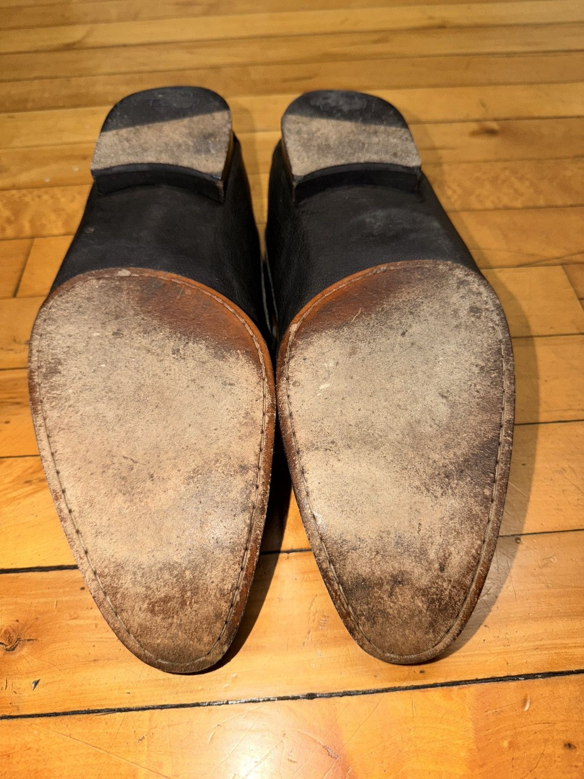 Dolce & Gabbana Dolce & Gabbana Black Leather Loafers Size US 11 / EU 44 - 12 Thumbnail