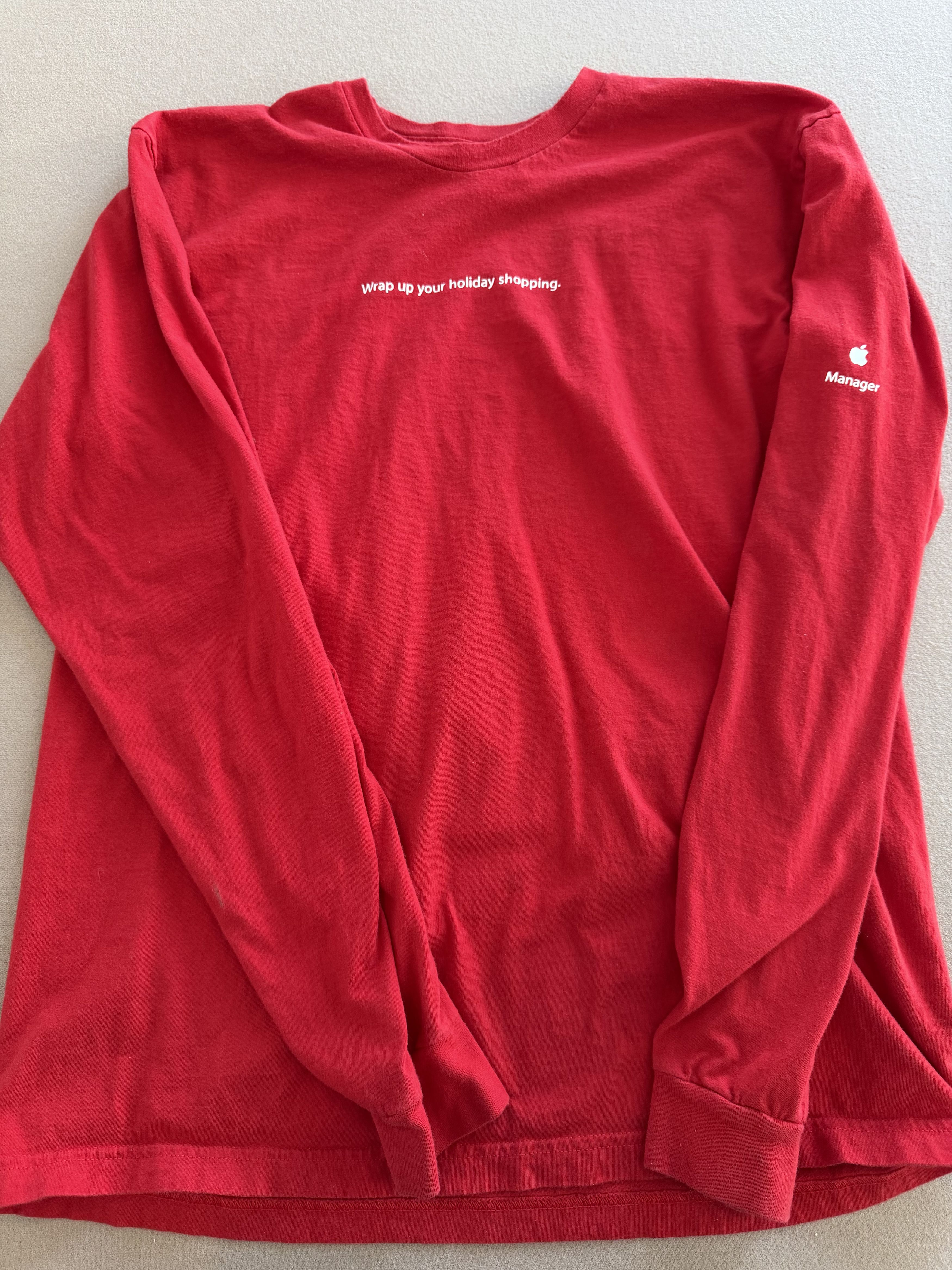 Apple Apple Manager Employee Holiday L/S T Shirt Size US L / EU 52-54 / 3 - 1 Thumbnail