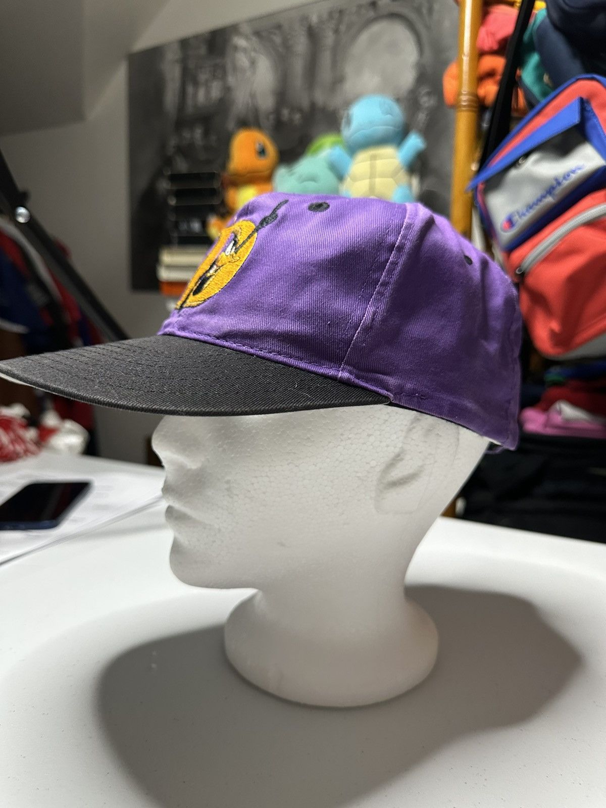 Vintage Vintage Daffy Duck Six Flags purple SnapBack Size ONE SIZE - 3 Thumbnail