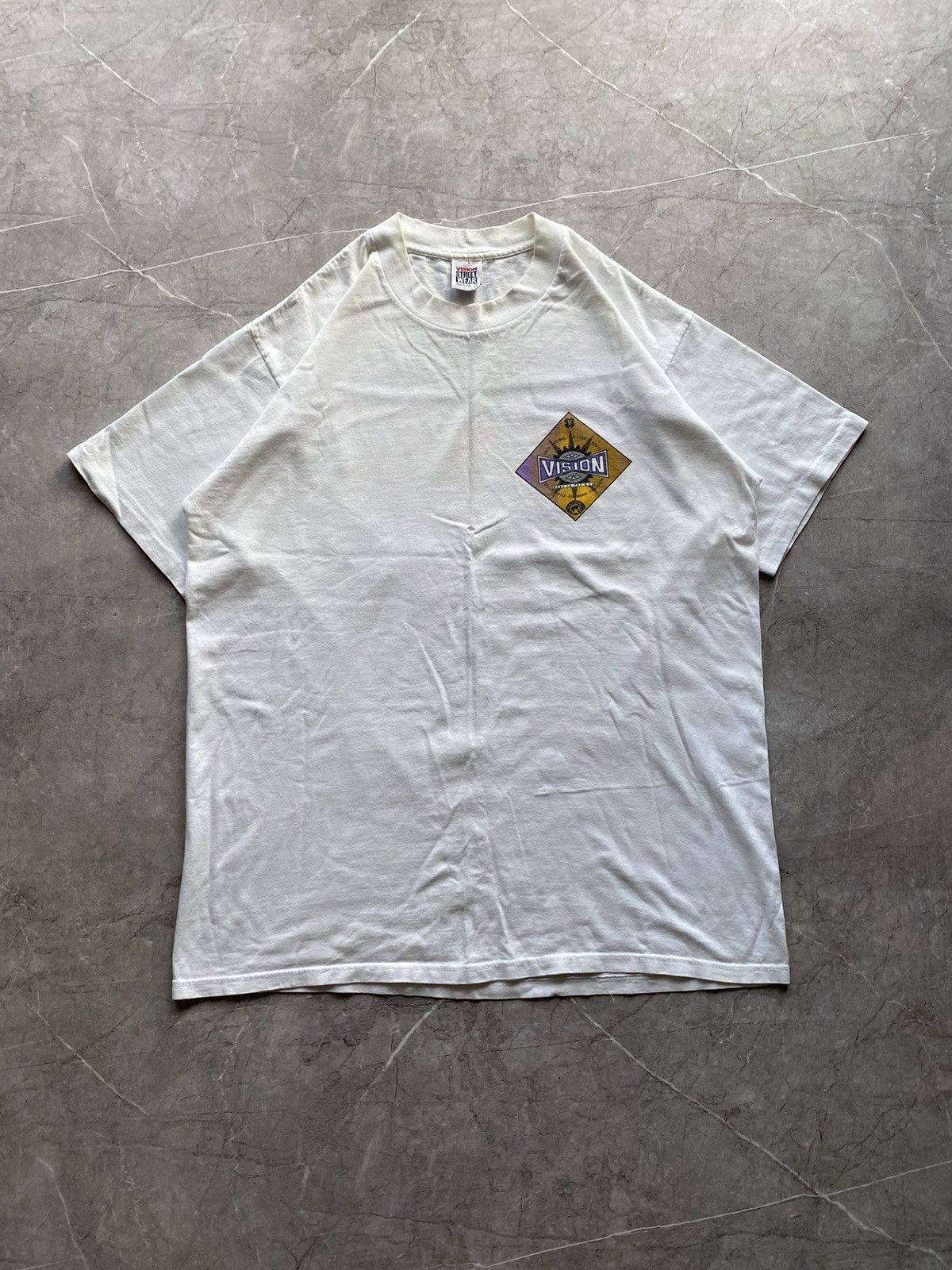 Vision Streetwear 🇺🇸Vintage 1990 Vision Streetwear T-Shirt Made in USA Big Logo Size US XL / EU 56 / 4 - 4 Thumbnail