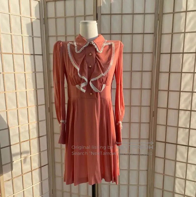 Miu Miu Miu Miu Pink Silk Women's Dress . Size S / US 4 / IT 40 - 1 Thumbnail
