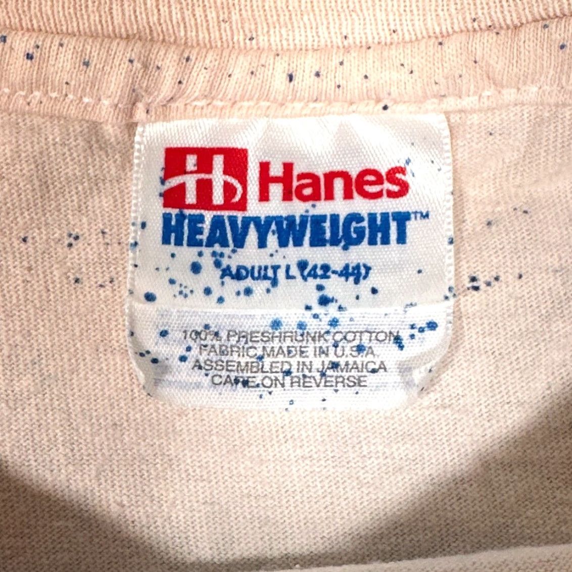 Hanes VINTAGE 1996 Atlanta Olympics T Shirt Hanes Beefy-T Mens Large White USA Flag Olympic Rings Retro Sports Patriotic 90s Size US L / EU 52-54 / 3 - 3 Thumbnail