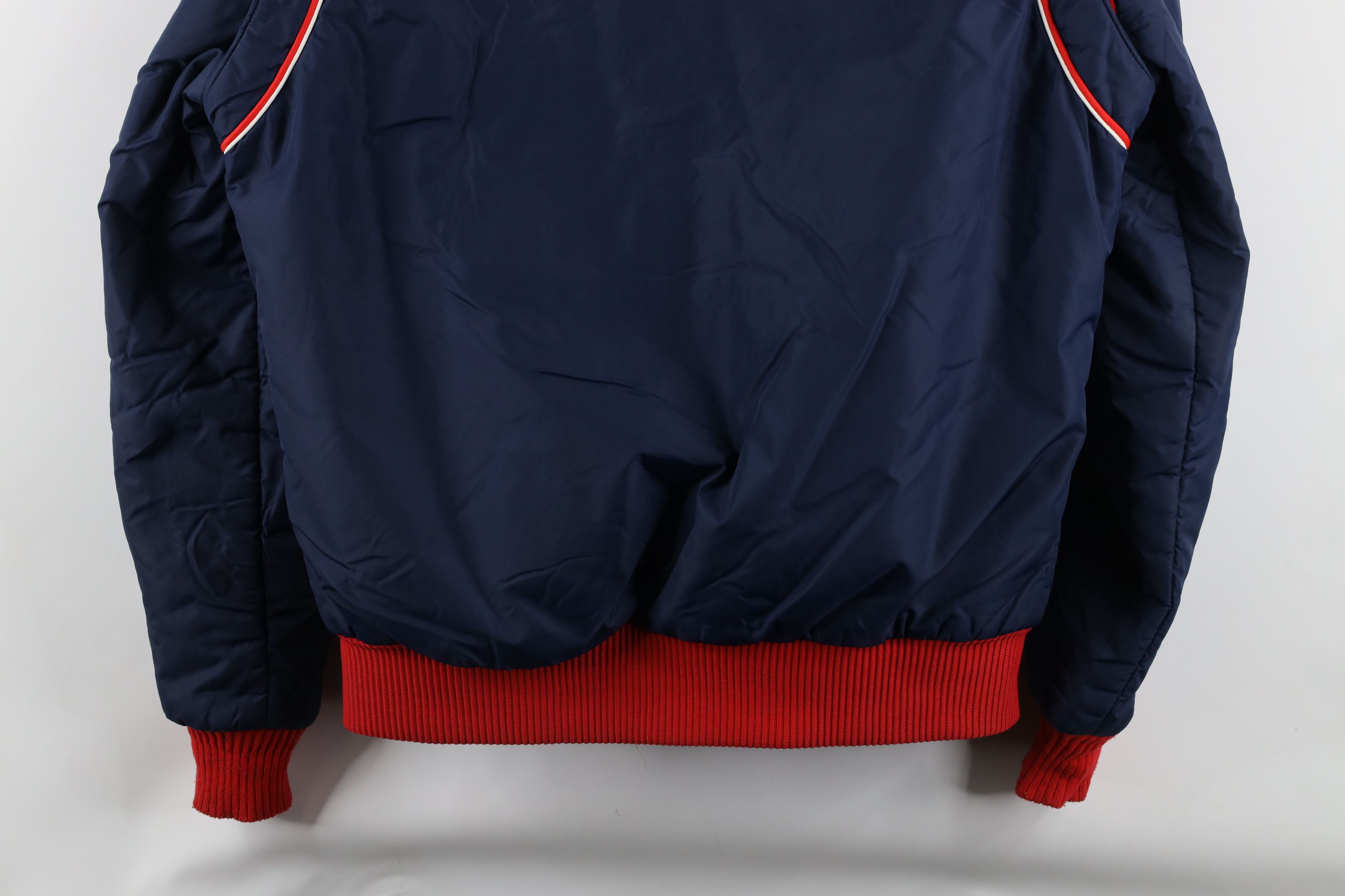 Vintage Vintage 70s Streetwear Striped Winter Puffer Jacket Blue Size US M / EU 48-50 / 2 - 14 Thumbnail