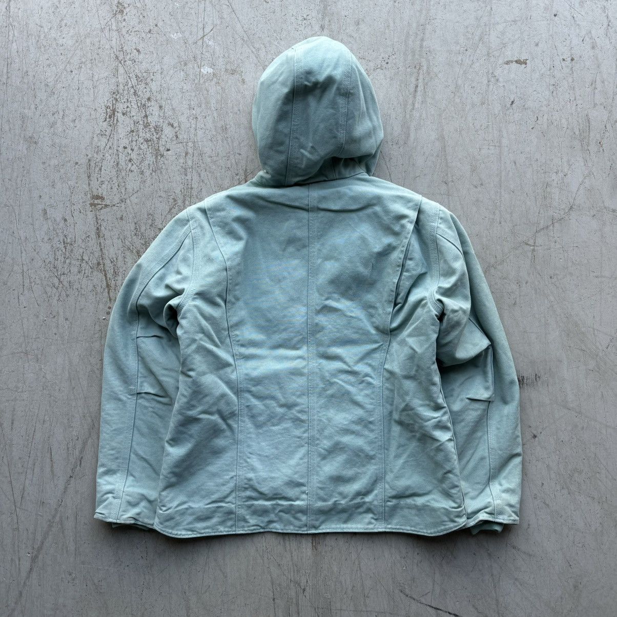 Carhartt × Vintage Carhartt Mint Pistachio Faded Distressed Jacket Hooded Size US L / EU 52-54 / 3 - 4 Thumbnail