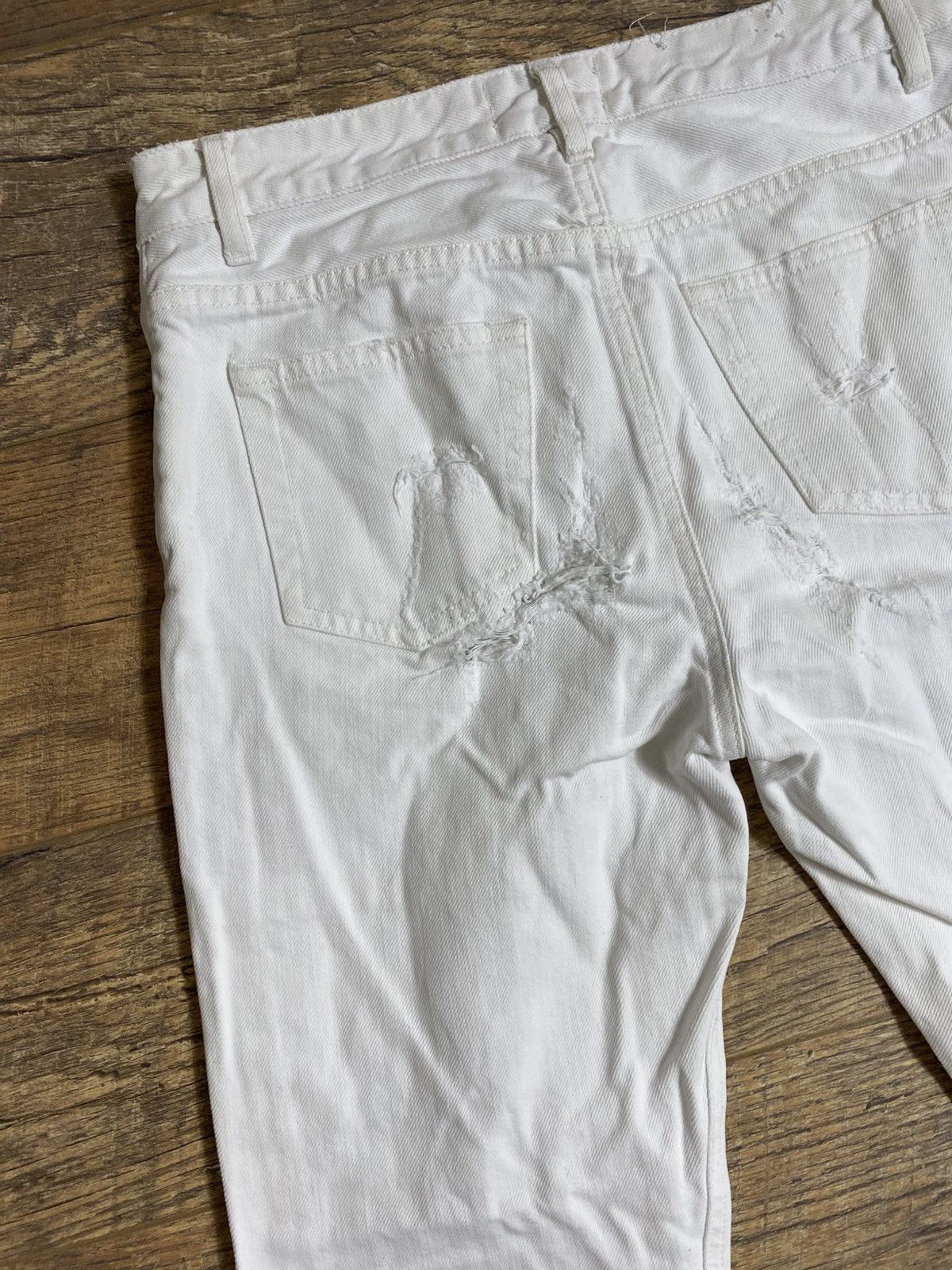 Acne Studios Rare Acne Studios Women's Pop White Trash Distressed Jeans Size 24" / US 00 / IT 34 - 7 Thumbnail