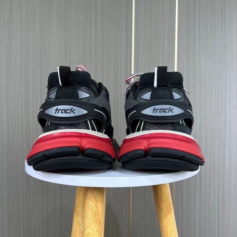 Balenciaga Balenciaga Black Red Track Dad Sneakers-2505 Size US 7.5 / EU 40-41 - 4 Thumbnail