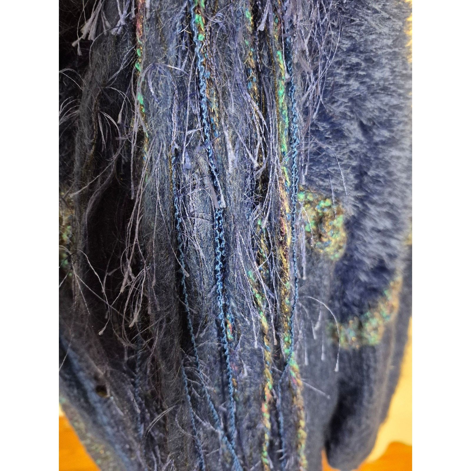 Handmade Vintage Handmade Wool Mohair Sweater Coatigan & Matching Sca Size ONE SIZE - 7 Thumbnail