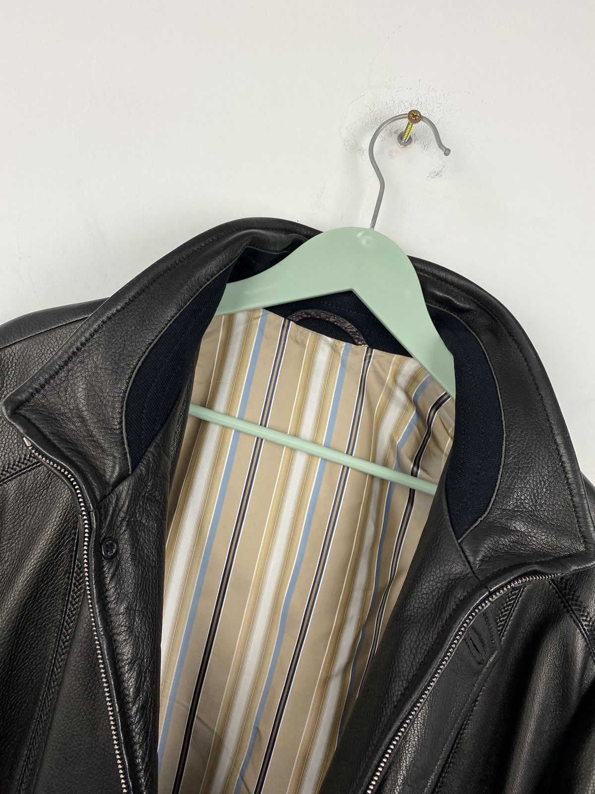 Hugo Boss Kapraun Lamm Nappa Leather Jacket Luxury Size US L / EU 52-54 / 3 - 9 Thumbnail
