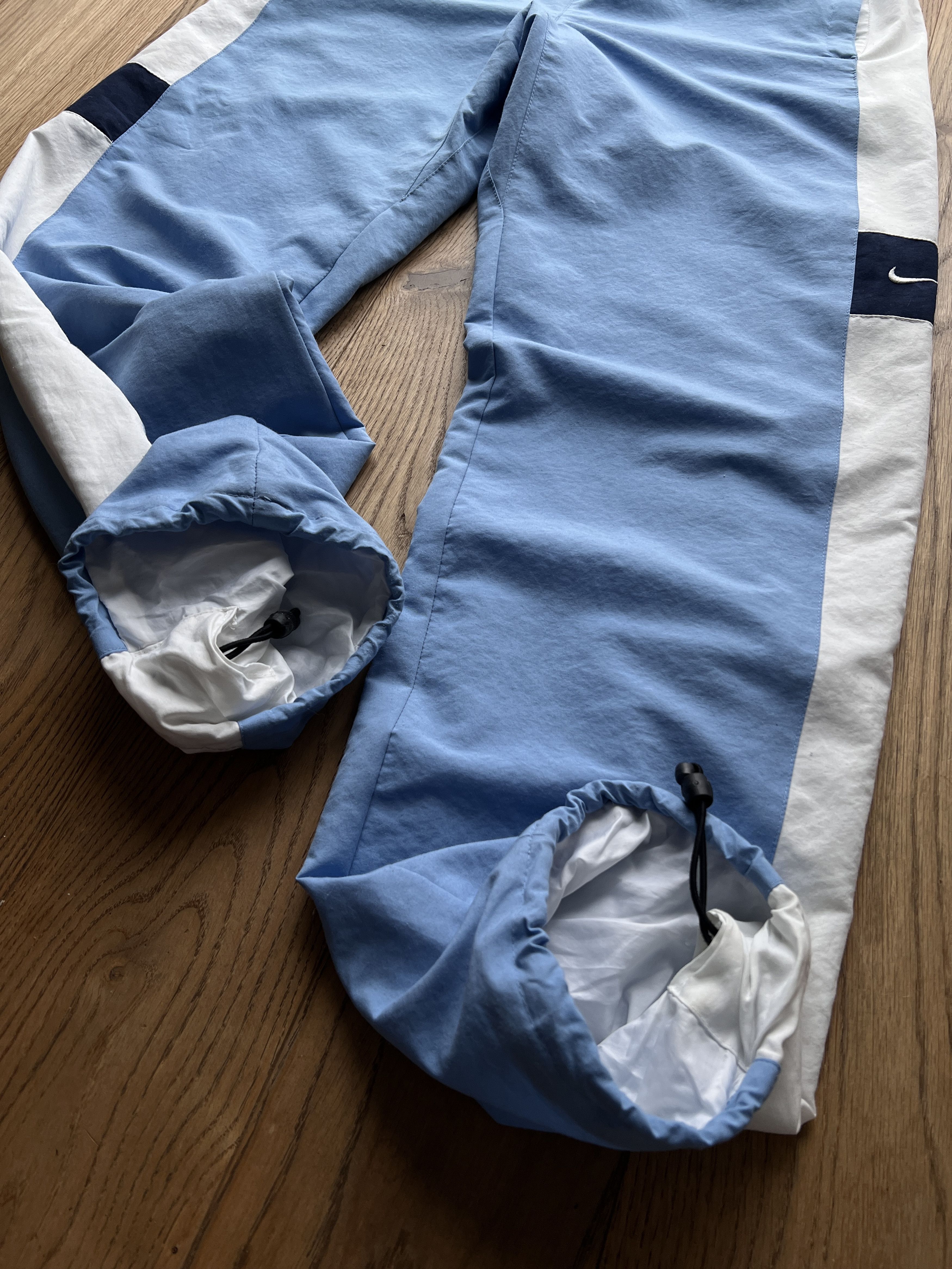 Nike Nike vintage 2000s baby blue track pants nylon joggers rare Size US 32 / EU 48 - 9 Thumbnail