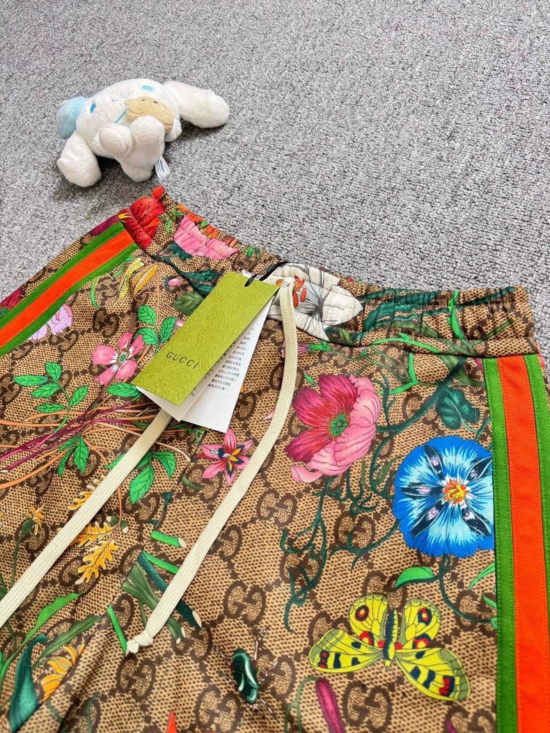 Gucci Gucci SizeS Floral GG old flower full logo shorts Size US 29 - 3 Thumbnail