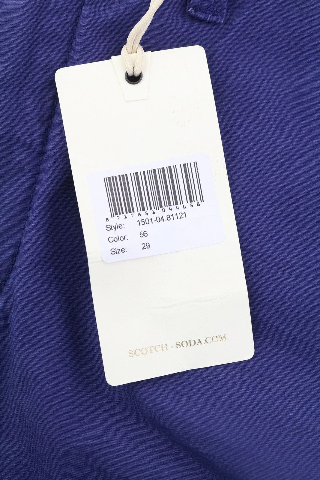Scotch & Soda W29 Chino Blue Zip Fly 5-Design Pockets Logo 84157 Size US 29 - 8 Thumbnail