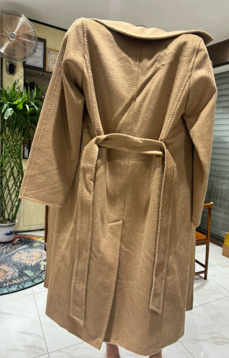Max Mara Max Mara Camel Velvet Strappy Long Coat Camel Size S / US 4 / IT 40 - 1 Thumbnail