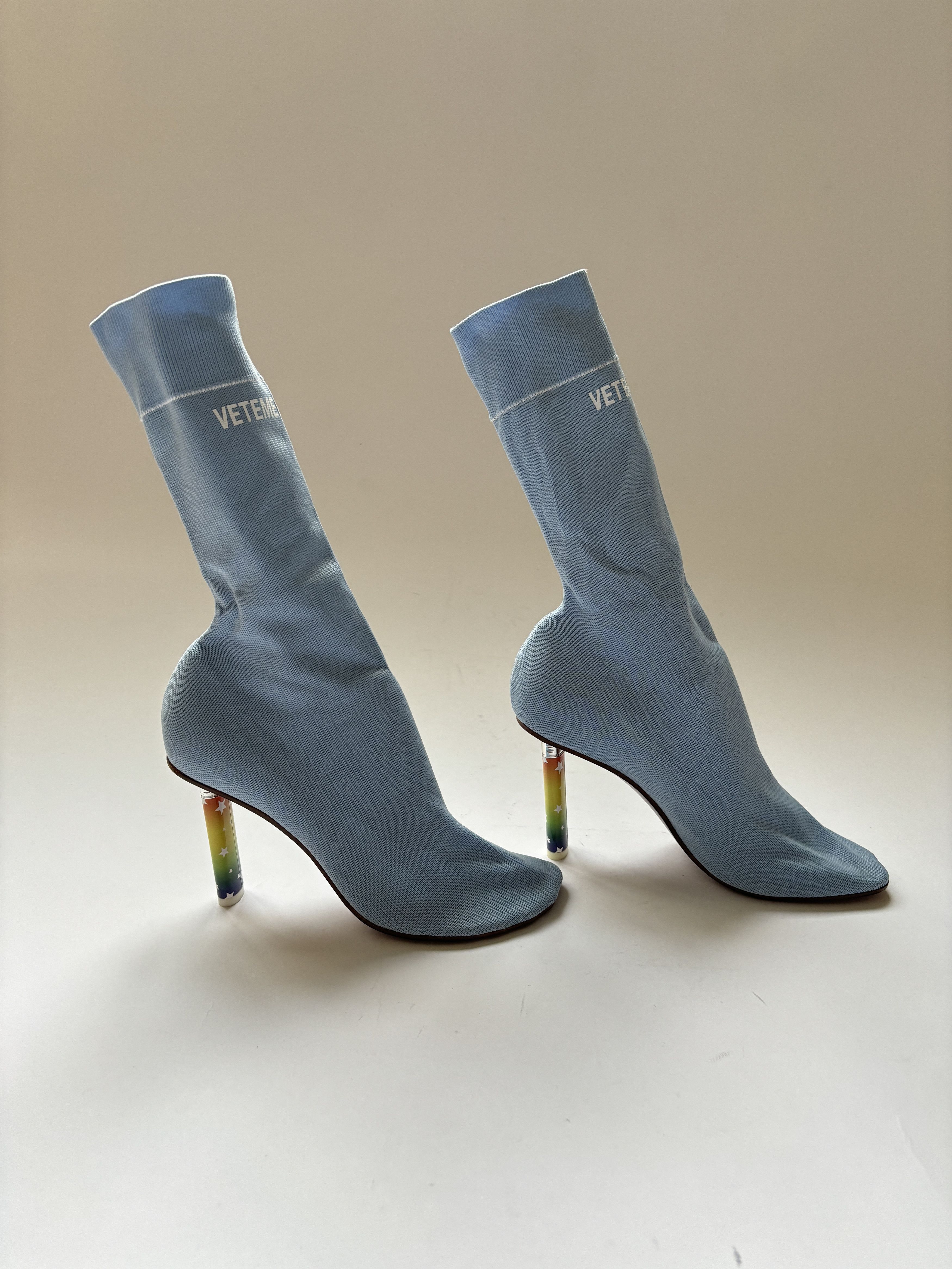 Vetements ⚡️QUICK SALE⚡️2016 Vetements Demna Lighter Heel Sock Boots Size US 9 / IT 39 - 4 Thumbnail