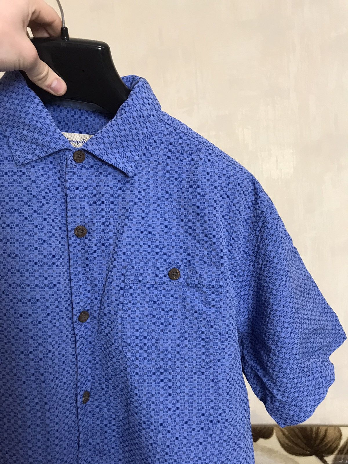 Tommy Bahama 🔥 Tommy Bahama Original Fit Silk Cotton Button Shirt Blue Size US L / EU 52-54 / 3 - 5 Thumbnail
