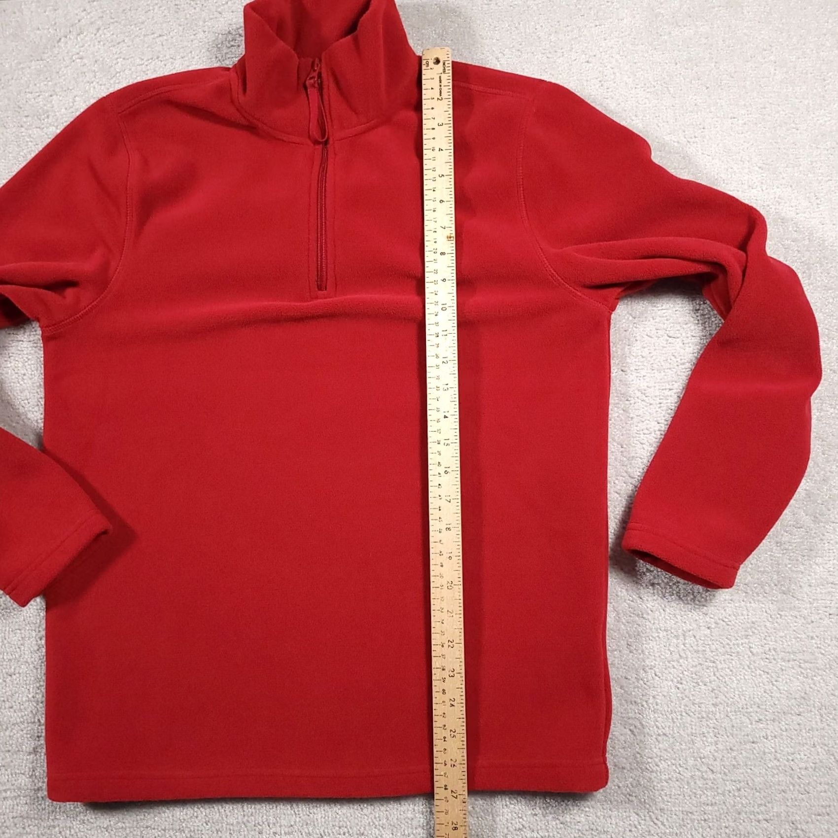Vintage VINTAGE St. John's Bay Fleece 1/4 Zip Pullover Shirt Mens Small Red Outdoors Long Sleeve Size US S / EU 44-46 / 1 - 7 Thumbnail