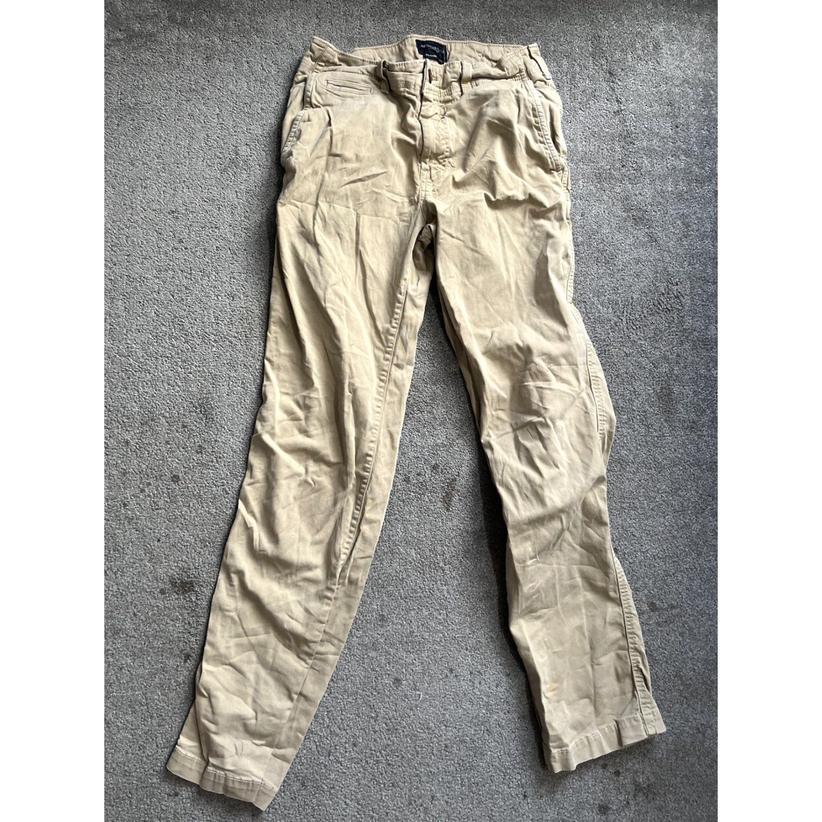 Vintage American Eagle Pants Men's 30x34 Straight Brown Cotton Blend Size US 30 / EU 46 - 2 Thumbnail