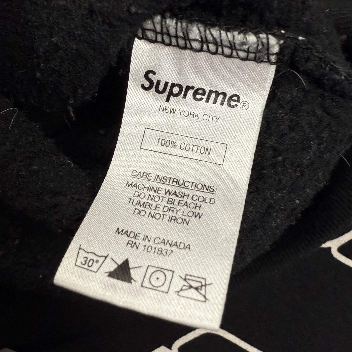 Supreme Supreme SS18 Repeat Zip Up ʼBlack’ Hoodie Size US M / EU 48-50 / 2 - 5 Thumbnail