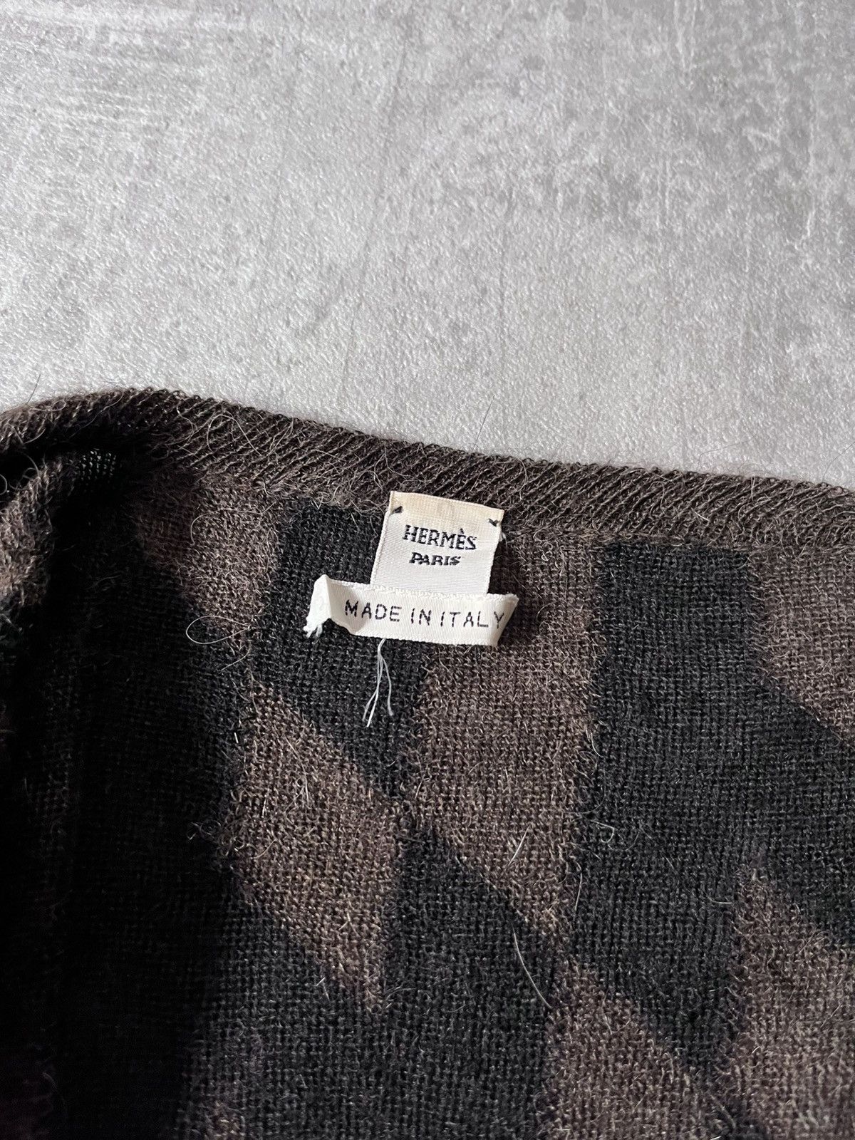 Hermes Hermes Alpaca Wool sweater brown black Size M / US 6-8 / IT 42-44 - 9 Thumbnail