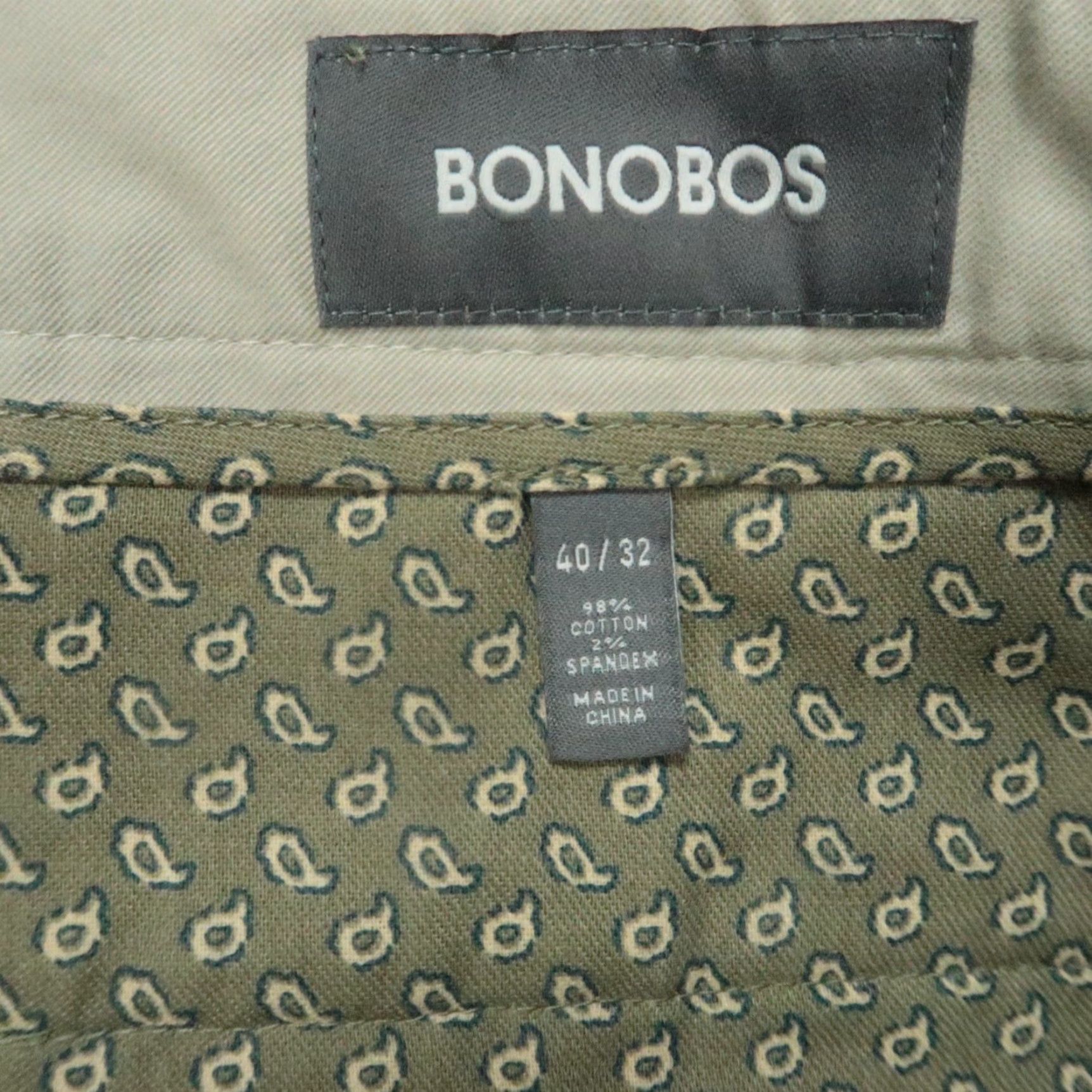 Bonobos Bonobos Pants Mens 40x32 Slim Chino Beige 40 Inseam Stretch NWT Vintage No Size US 40 / EU 56 - 3 Thumbnail
