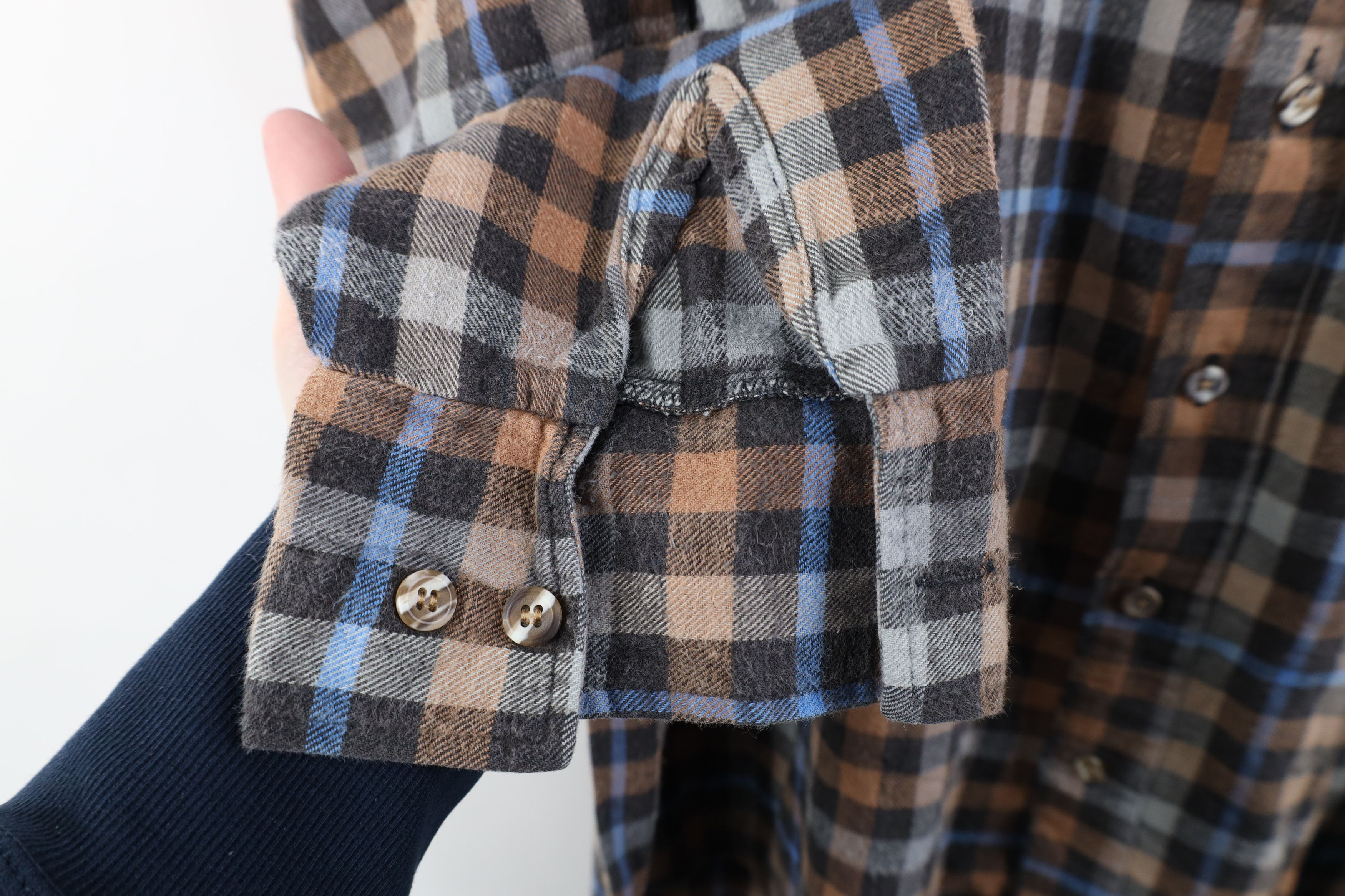 Vintage Vintage 70s Streetwear Flannel Collared Button Shirt Plaid Size US XL / EU 56 / 4 - 5 Thumbnail