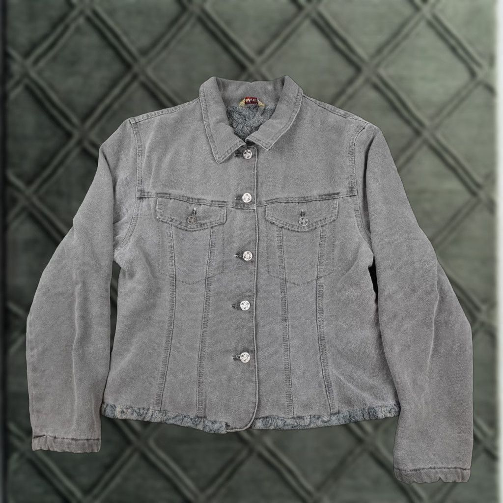 Gramicci Gramicci Jacket Womens Medium Gray Corduroy Sherpa Lined Button Western Cozy Size M / US 6-8 / IT 42-44 - 1 Thumbnail