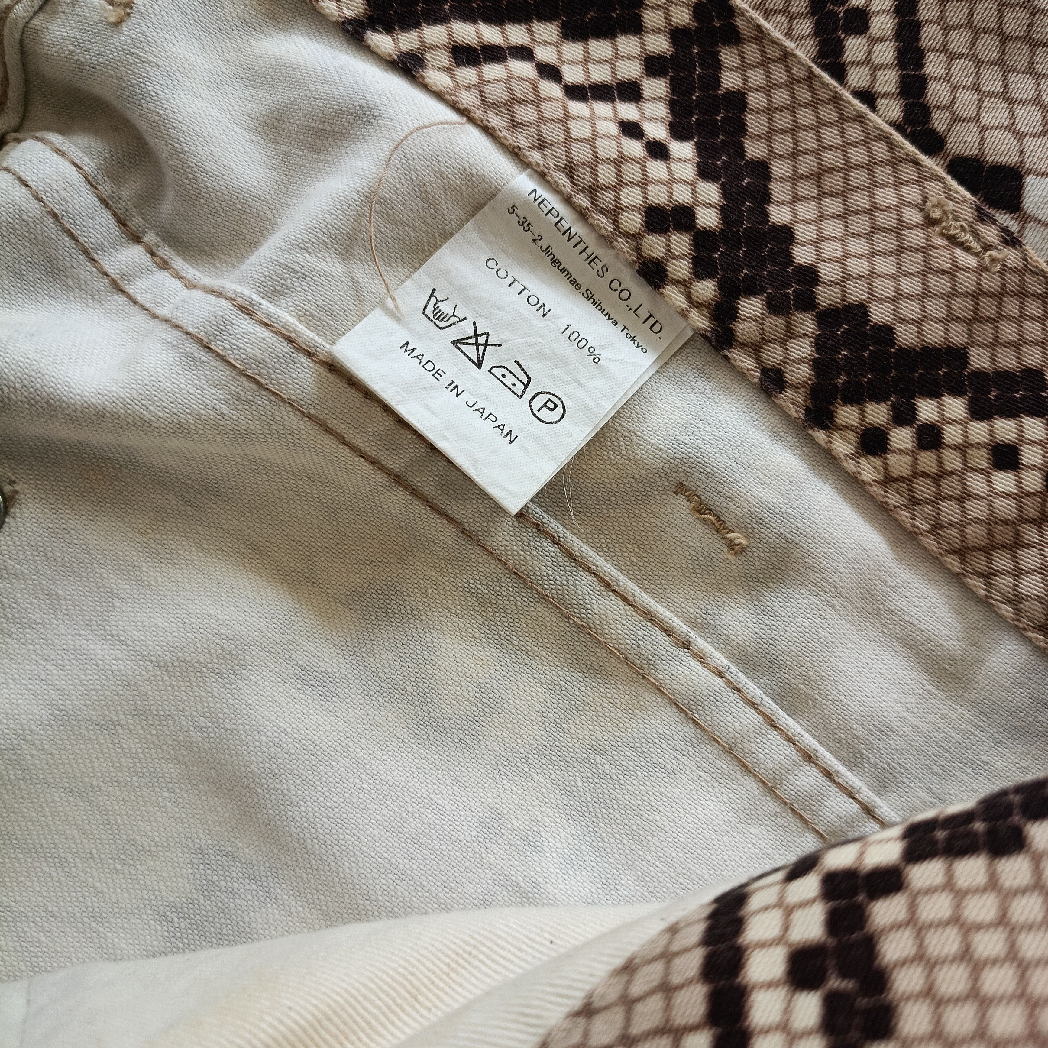 Needles NEPENTHES NEEDLES x NUMBER (N)INE SNAKEPRINT PANTS Size US 36 / EU 52 - 6 Thumbnail